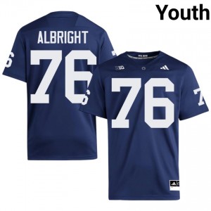 #76 Hunter Albright PSU Nittany Lions Navy Jersey | Classic Swen Youth Player Football Gear 16442420