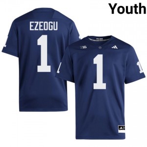 #1 Ikenna Ezeogu PSU Nittany Lions Navy Jersey | Elite Swen Youth Player Football Gear 48241024