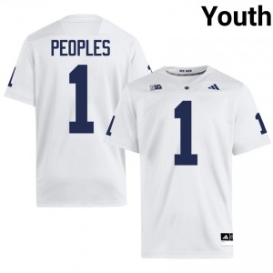 James Peoples #1 Penn State Nittany Lions Jersey | Iconic White College Football Youth Stitched 29196696