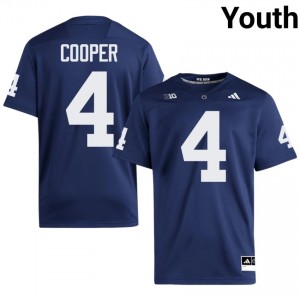 Navy Jeremiah Cooper #4 Nittany Lions Jersey | Youth High School Football Fresh Swen 70723703