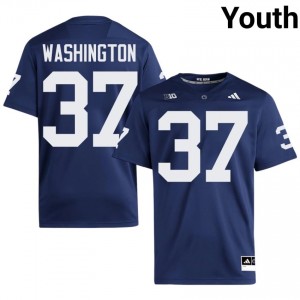 Navy Jeremy Washington #37 Nittany Lions Jersey | Youth High School Football Fresh Swen 65108009