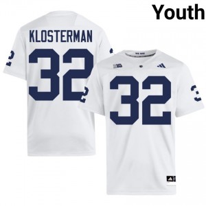 John Klosterman #32 Penn State Nittany Lions Jersey | Iconic White College Football Youth Stitched 43292055