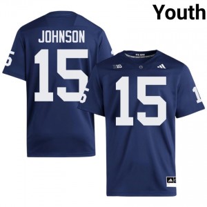 PSU Joshua Johnson #15 Navy Jersey | Premium Swen NCAA Football Youth Apparel 97359117