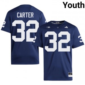 PSU Ki-Jana Carter #32 Navy Jersey | Premium Swen NCAA Football Youth Apparel 16386790