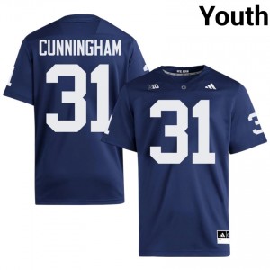 Top-Tier Logan Cunningham #31 Penn State Navy Jersey | Youth University Football Swen Fan Gear 78579969