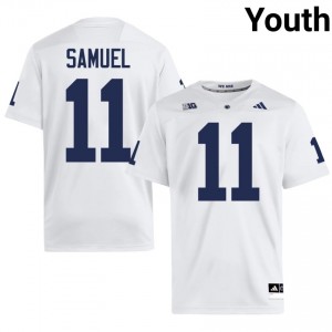 Elite Thread Lyrick Samuel #11 Penn State White Jersey | Youth University Football Stitched Fan Gear 36384179
