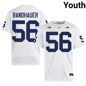 White Mason Bandhauer #56 Nittany Lions Jersey | Youth High School Football Moisture Wicking Stitched 62413996