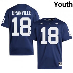 Max Granville #18 Penn State Nittany Lions Jersey | Exclusive Navy College Football Youth Swen 92395386