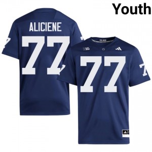 Navy Owen Aliciene #77 Nittany Lions Jersey | Youth High School Football Fresh Swen 76068317
