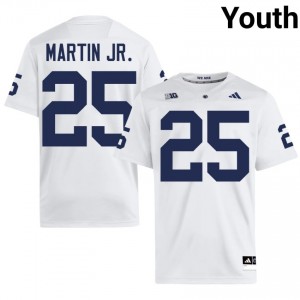 Elite Thread Quinton Martin Jr. #25 Penn State White Jersey | Youth University Football Stitched Fan Gear 60690387