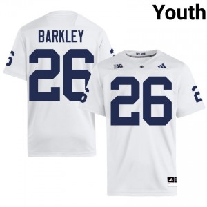 #26 Saquon Barkley PSU Nittany Lions White Jersey | Authentic Stitched Youth Player Football Gear 38969210
