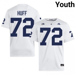 #72 Tyshon Huff PSU Nittany Lions White Jersey | Authentic Stitched Youth Player Football Gear 50830823