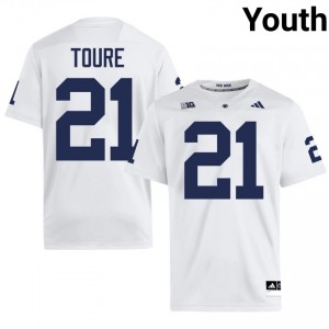 Vaboue Toure #21 Penn State Nittany Lions Jersey | Gameday White College Football Youth Stitched 98748657