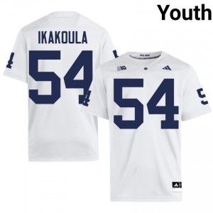 PSU Vaea Ikakoula #54 White Jersey | Genuine Stitched NCAA Football Youth Apparel 88417755