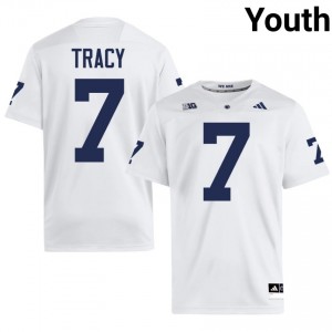 Zion Tracy #7 Penn State Nittany Lions Jersey | Iconic White College Football Youth Stitched 32127960
